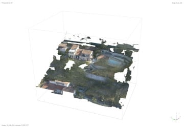Vue 3D drone avec un filtre végétation